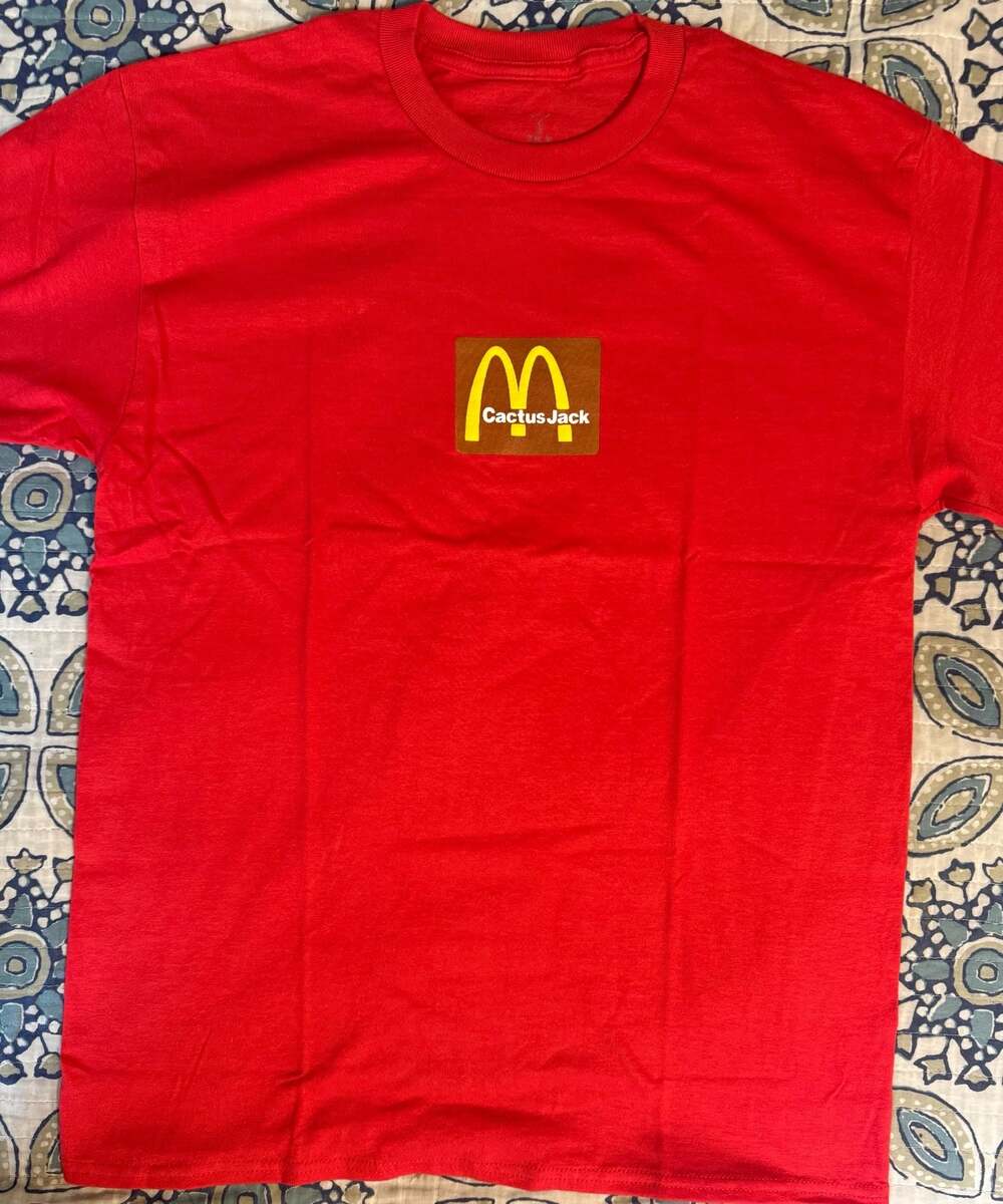 Travis Scott x McDonald's Sesame Inv III T-Shirt Red